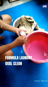 Oxal Clean Formula Laundry / Pencerah Warna Kusam /Noda Kuning Pakaian
