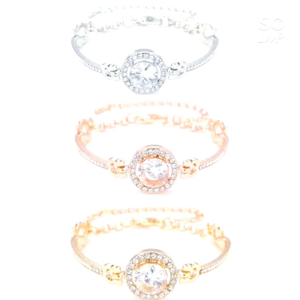 Gelang Rantai Motif Mata Tengah Besar