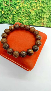 Gelang kayu kelor emas 12mm R96