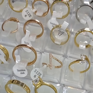 cincin titanium premium perhiasan wanita anti luntur