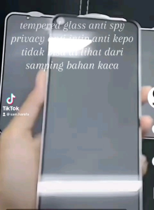 Kaca Tempered Anti Spy Privacy Untuk Handphone Oppo