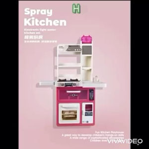 Deluxe Pretend Play Spraying Mist Kitchen Playset Cooking Kids Children Girl Educational Gift Toy | Mainan Dapur Kanak