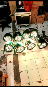 PAKET 4 BUAH PARLED 54X3W RGBW 4LINE PLUS DMX DISCO 240