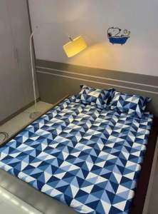 Bộ ga gối cotton Hàn Quốc hoạ tiết kẻ sọc hiện đại nhiều kích thước lựa chọn phù hợp với đệm dưới 10cm