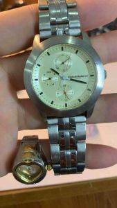 Đồng hồ nam KINLOCH ANDERSON QUARTZ chạy 1 cốt 6 Kim size 39mm hai lịch kim 24h máy Nhật Bản mặt vàng đáy nguyên seal nilondây thép không gỉ khóa bấm dài 185cm tháo cắt thoải mái