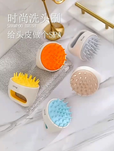 OHHDEER Head Body Scalp Massage Brush Soft Silicone Comb Shampoo Hair Washing Comb Shower Brush Bath Spa Massage Brush