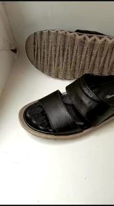 sandal pria kulit sapi terbaru slipon kekinian