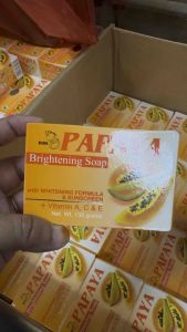 Sabun Cuci Muka / Pepaya 135gr / RDL Papaya Brightening Soap / Sabun Papaya
