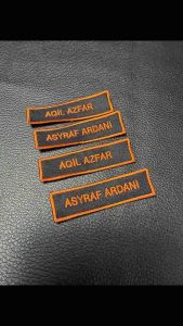Name Tag Sulam (Tanda Nama Sekolah) Embroidery 🔥 Fast Shipping🔥