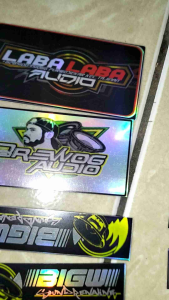 STIKER AUDIO | STIKER SOUND | STIKER SOUNDSYSTEM | STIKER HOLOGRAM | STIKER ANTI AIR | STIKER PACK | STIKER 1 LEMBAR