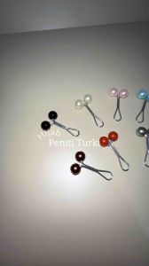 Klip Hijab Turki Bros Dagu Mutiara Pearl Jepit Hijab Brooch Pin Klip Tuspin Tusuk Jilbab