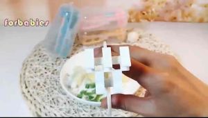Multi-functional Baby Food Scissors Infant feeding care food Grinding tools With box
