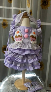 ชุดเซ็ทกางเกงก้นเด้ง 3ชิ้นคัพเค้ก