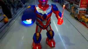 MAINAN ANAK B/O ROBOT ROTATE MUSIK LAMPU PUTAR 360° GERAK 3988B