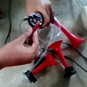 Klakson Telolet 3 Terompet/Corong 12V untuk Motor & Mobil