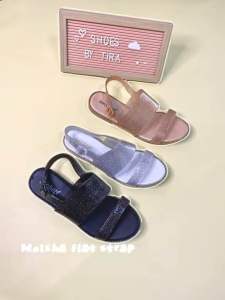SHOES BY TIRA Meisha flat strap/sandal wanita import terbaru/jelly shoes/sandal viral glitter