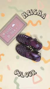 SHOES BY TIRA Meisha colour glitter/sandal wanita import/jelly shoes wanita/sandal jelly viral glitter