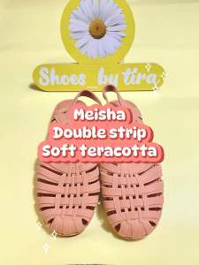 SHOES BY TIRA Meisha double strip/ jelly shoes dewasa/sandal jelly wanita/sandal karet anti slip/sandal kekinian korea/jelly shoes import/sepatu sandal slippers/sepatu sandal couple mom and kids
