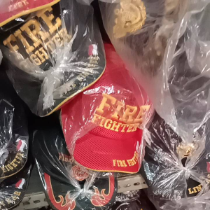 topi jala jaring pemadam kebakaran fire fighter full bordir