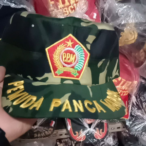 Topi Komando Loreng PPM Pemuda Panca Marga / Topi Pemuda Pancasila Marga