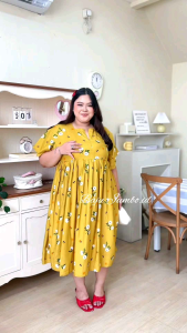 Daster Rayon Motif Jumbo XXXL Kekinian Terbaru Daster Santai Busui Model Trompet Terbaru Daster Resleting Rayon Jumbo Premium