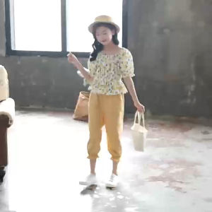 Baju Setelan Anak Perempuan Bahan: Katun - Pakaian Anak Cewek Motif Lemon Import - Hadiah Ulang Tahun