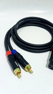 1SET KABEL AUDIO JACK CANON XLR FEMALE TO RCA KUALITAS PREMIUM PANJANG 1 METER 3 METER TERLARIS