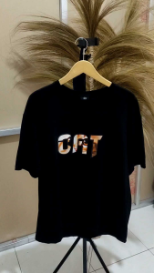 Kaos Oversized CAT HD Gambar Depan Belakang Kaos Oversize Wanita/Pria