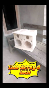 Box Line Array 6 inch Bahan Triplek 9 mm