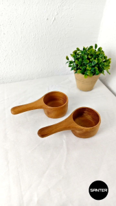 H319 (F). Acacia Wood Wooden Coffee Spoon / Tea Spoon / Wooden Coffee Ground Spoon / Measuring Spoon