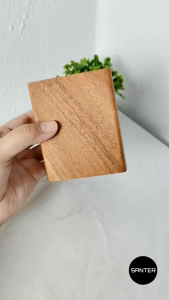 AC304. Acacia Wood Pencil Holder / Make-up Brush Holder / Toothbrush Holder / Kitchen Utensil Holder