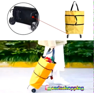 Tas Troli Belanja Lipat Roda Serbaguna