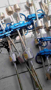 Timbangan Batang Kuningan Kapasitas 50kg & Timbangan Gantung Posyandu