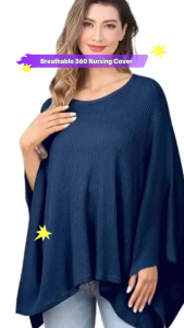 YAHANANA Modest 360° Nursing Cover - Breathable Fabric - Full 360° Coverage - 4-in-1 Use - 4 Colours Available