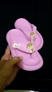 Labubu Sandal Jepit Anak Perempuan Motif Labubu Terbaru Kekinia Nyaman Karet Eva Fashion