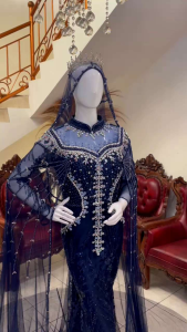 gaun pengantin modern mewah elegan / slim dress pengantin premium / dress pengantin wanita / slim dress pengantin gradasi warna