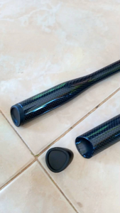 Gagang joran model Segitiga Motif Carbon