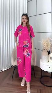 OC004 | SETELAN CELANA PANJANG BATIK CAP MOTIF LIMITED EDITION BAHAN RAYON SUPER