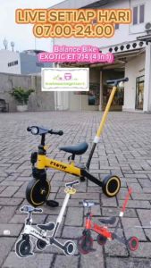 Sepeda Roda Tiga Exotic ET 714: Pilihan Terbaik untuk Anak Usia 1.5-5 Tahun