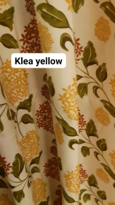 yellow gold klea ring curtain 3in1 and per pc cretona cotton