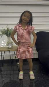 LISA SET - Setelan Anak Perempuan / Baju Blouse Cotton & Rok Korea