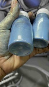 Bubuk cat PU SKY blue bisa di ampur binder/clear kemasan 10gram