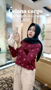 Kulot Kargo Simple Me Katun Stretch Premium | Kulot Cargo Simpel Me Bahan Melar