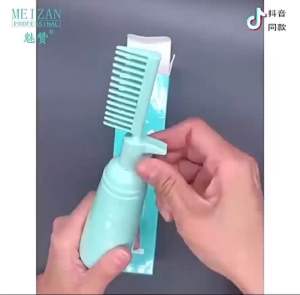 Hair Keratin Straightening Comb Cream Liquid Conditioner With Comb Soft And Gloss Care Cleansing Serum Glossy