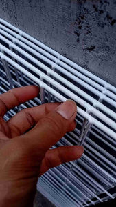 Rak Dinding Kawat Besi Tebal Putih Panjang 95cm x 45cm Rak Display Pajangan Accessories