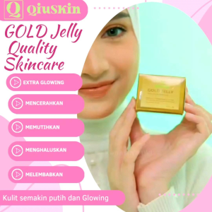 QiuSkin Gold jelly extra glow and brightening jelly pemutih kulit wajah dan extra glowing