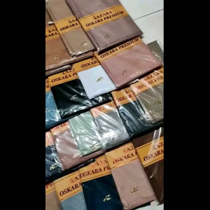 GRATIS ONGKIR! Azara Oskara Voal Laser Cut Warna Terlengkap Kerudung Polos Laser Cut Segi Empat