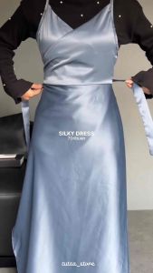 SILKY OVERAL DRESS SATIN VELVET // DRES PESTA PARTY KONDANGAN KEKINIAN