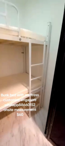 Bunk bed customize singapore for helper room/small room/bomb shelter/store room/unity