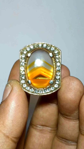 Asli Batu Sulaiman Junjung Derajat Kristal 24cm Ring.8